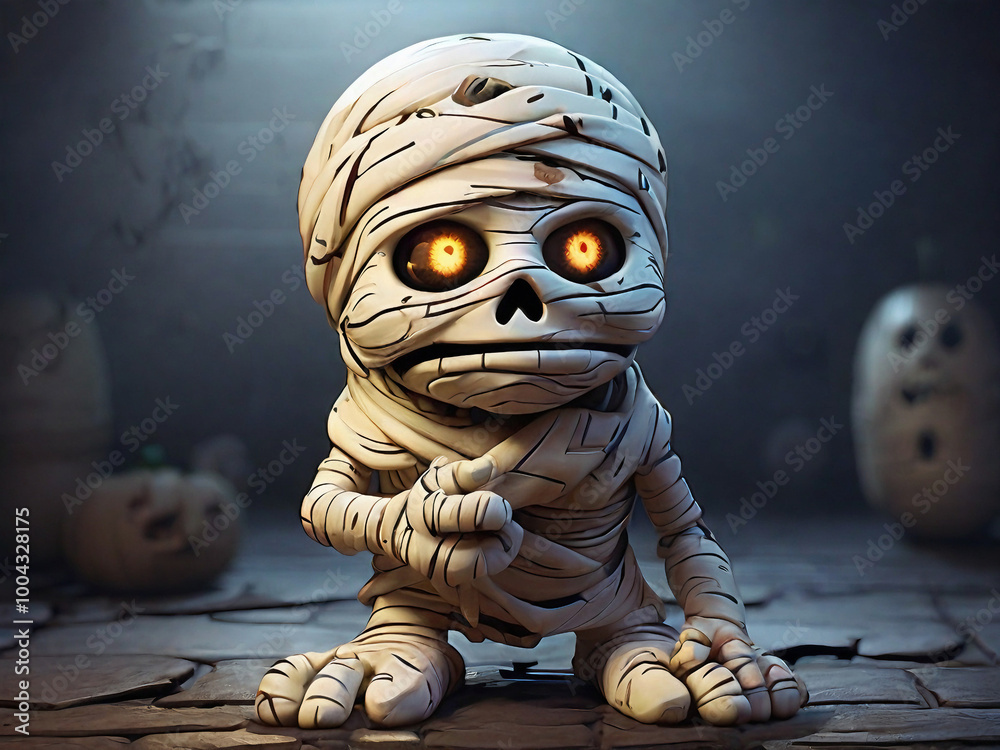Spooky Cartoon Mummy Spooky Cartoon Mummy