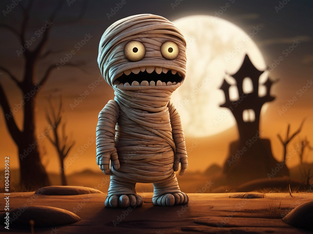 Spooky Cartoon Mummy Spooky Cartoon Mummy