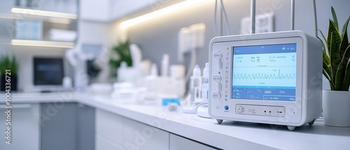 Wallpaper Mural Medical Monitor with Heart Rate and Blood Pressure Readings in Hospital Room Torontodigital.ca