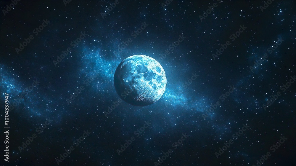 Obraz premium Elegant 4K Wallpaper with Starry Night Sky Deep Space Background