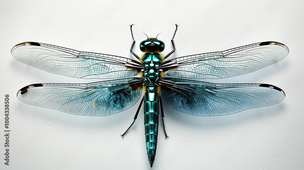 3d rendered photo of a dragonfly generative ai 3d rendered photo of a dragonfly generative ai