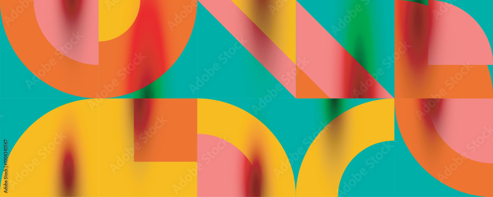 Neo memphis geometric pattern with circles, squares. Pop art abstract background for covers, banners, flyers and posters and other templates Neo memphis geometric pattern with circles, squares. Pop art abstract background for covers, banners, flyers and posters and other templates