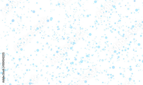 Realistic falling snowflakes on isolated transparent background png