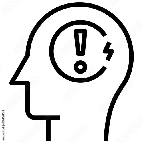 consciousness outline style icon