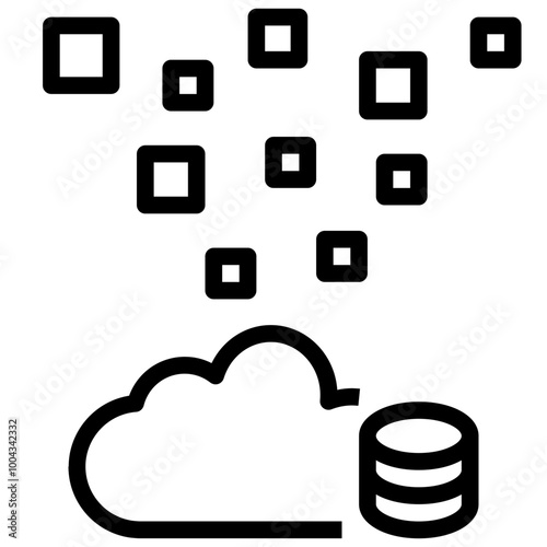 digitalization outline style icon