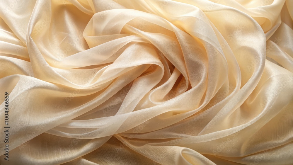 Light Beige Silk Fabric Organza Textured Background for Fashion Designers and Crafters Light Beige Silk Fabric Organza Textured Background for Fashion Designers and Crafters