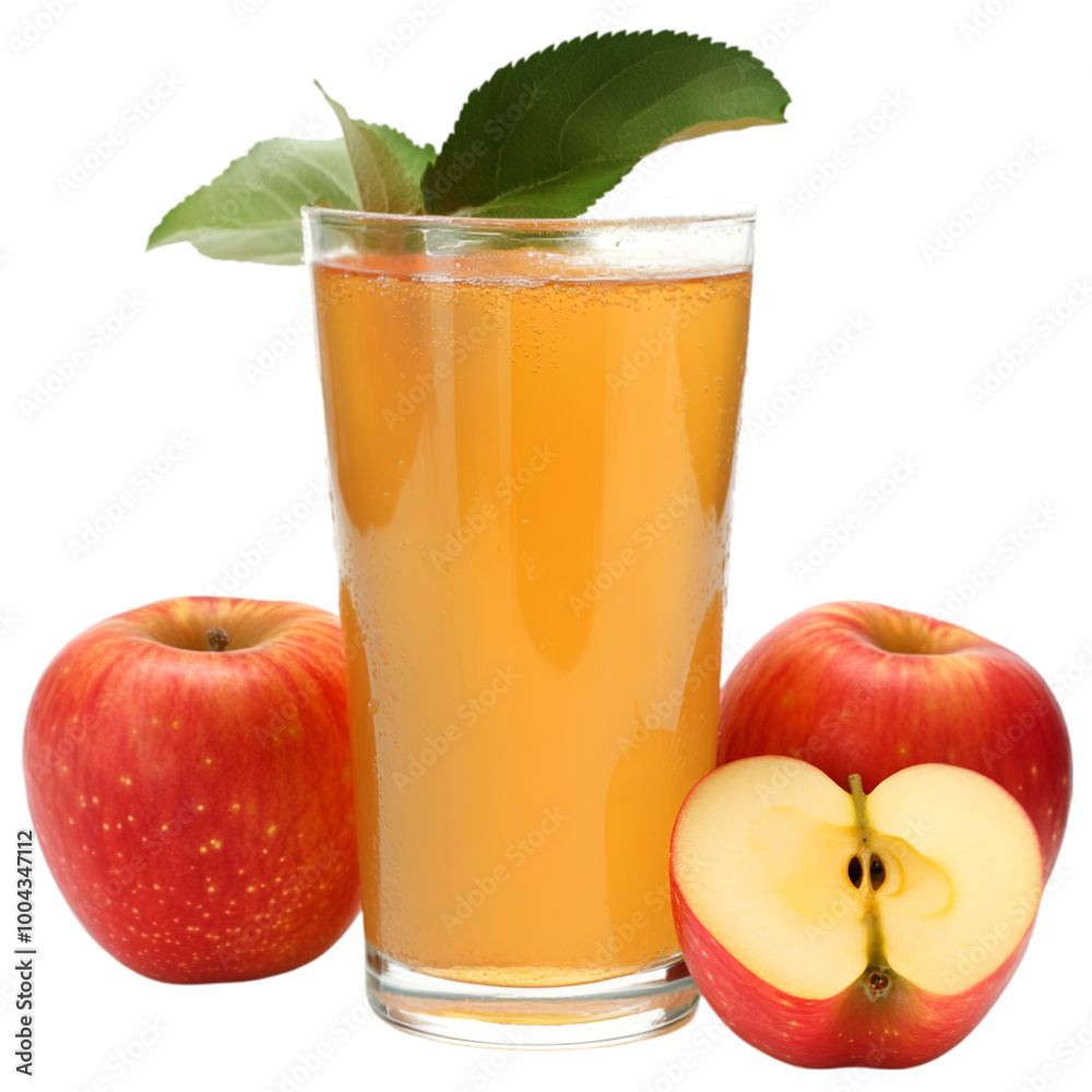 Apple Fresh Juice Vector on isolated background Apple Fresh Juice Vector on isolated background