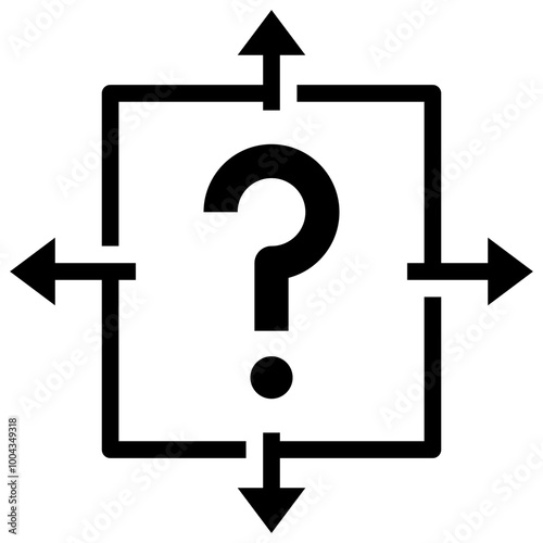 solution glyph style icon