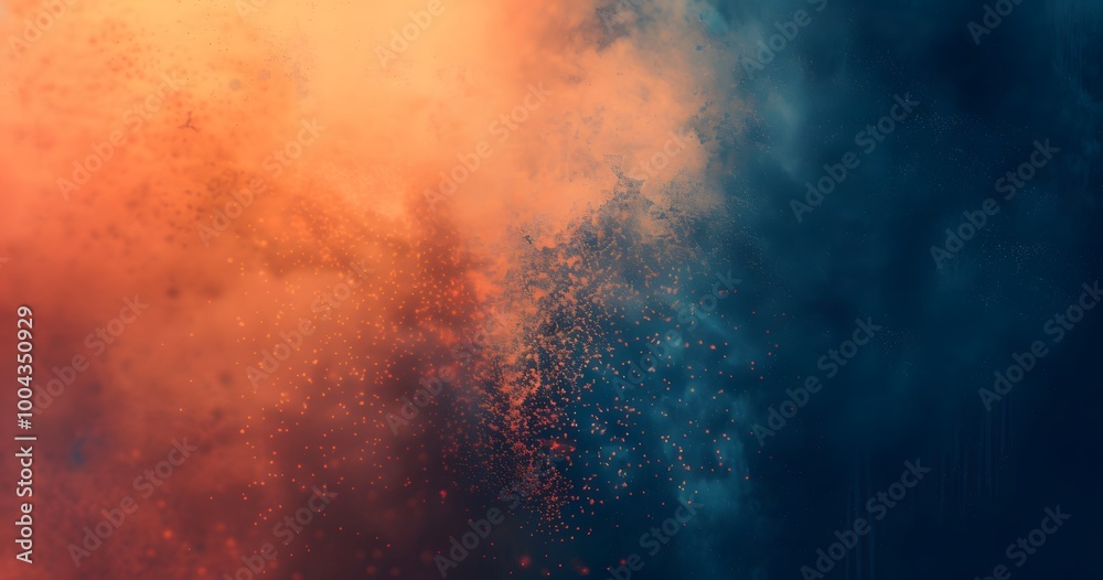 Fototapeta premium Abstract Orange Blue Gradient Background