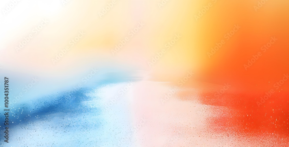 Obraz premium Abstract Gradient Background With Orange, Blue And White Tones