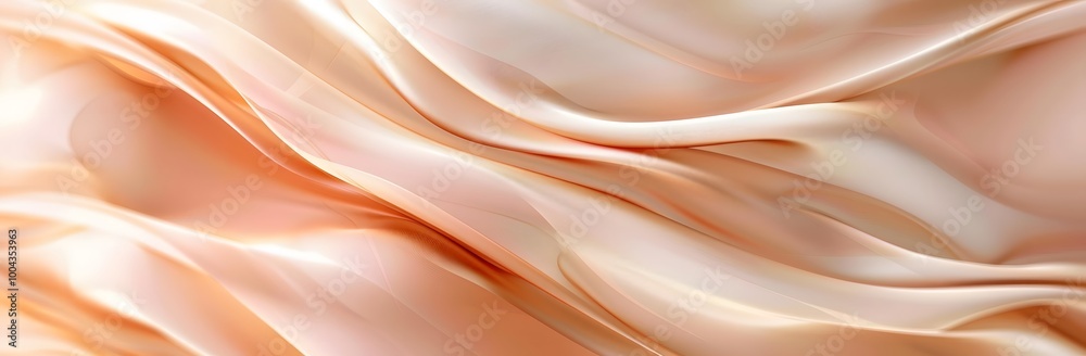 Abstract Peach & Brown Satin Fabric Background Abstract Peach & Brown Satin Fabric Background