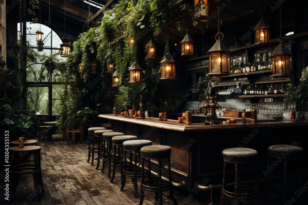 Stylish bar counter design featuring sleek finish and modern aesthetic for any tavern Stylish bar counter design featuring sleek finish and modern aesthetic for any tavern