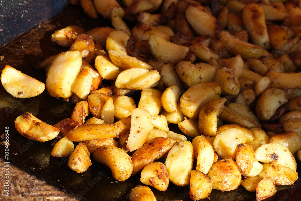A lot of fried potatoes A lot of fried potatoes