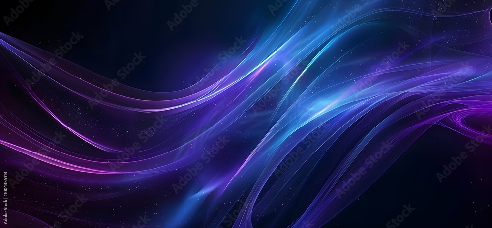 Abstract Blue Purple Northern Lights Background Abstract Blue Purple Northern Lights Background