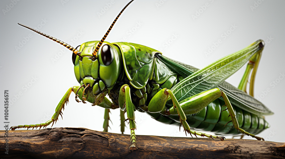 3d rendered photo of a grasshopper generative ai