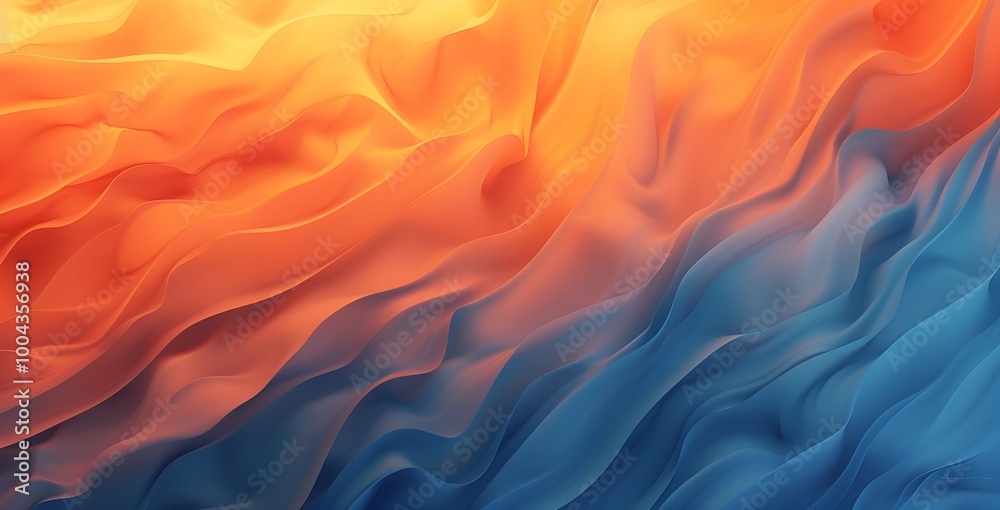 Obraz premium Abstract Orange Blue Gradient Background