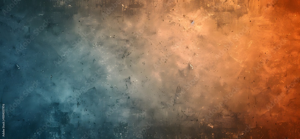 Obraz premium Grainy Blue Orange Brown Gradient Background