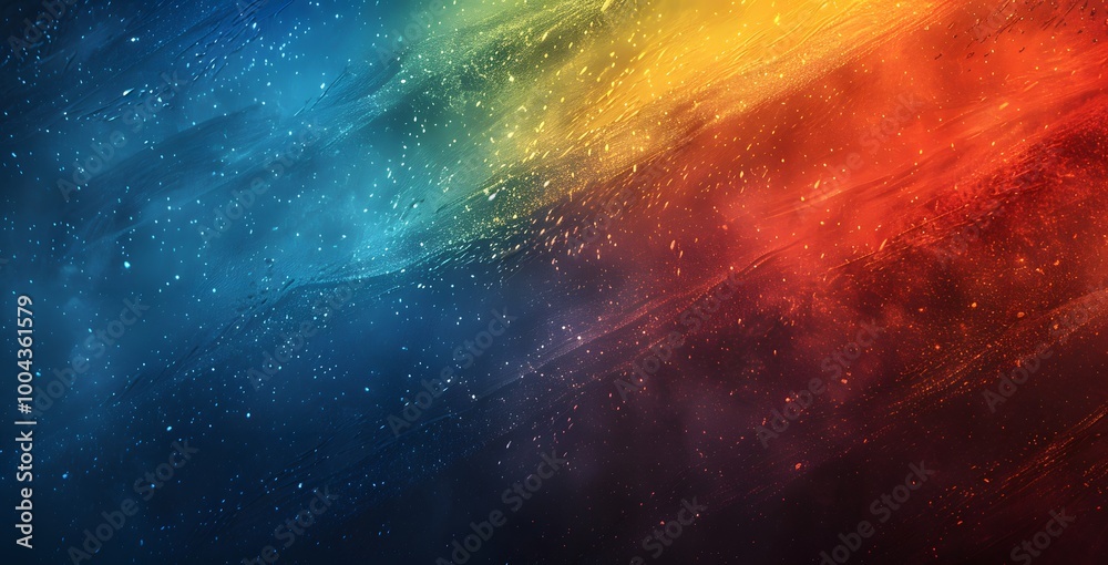 Naklejka premium Abstract Gradient Background with Blue, Red, and Yellow Colors
