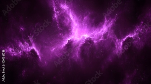 Purple Nebula Space Background - Cosmic Abstract Art