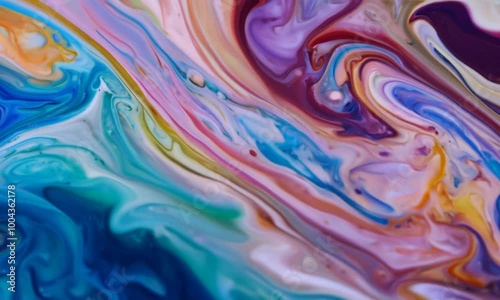 Wallpaper Mural Dynamisches Vermischen und Verteilen von Farbtönen  Torontodigital.ca