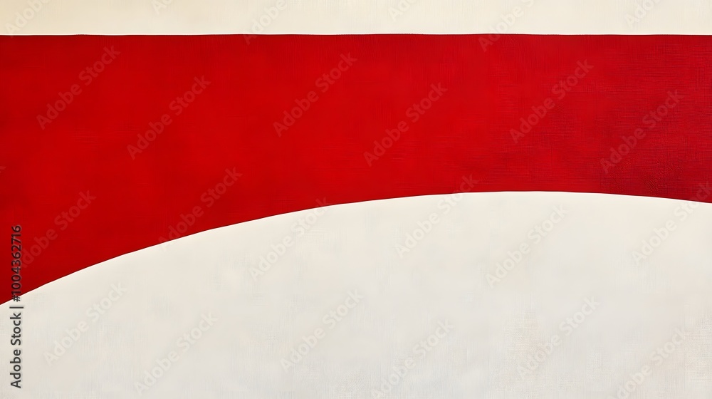 Red and White Abstract Art - Modern Canvas Painting Red and White Abstract Art - Modern Canvas Painting
