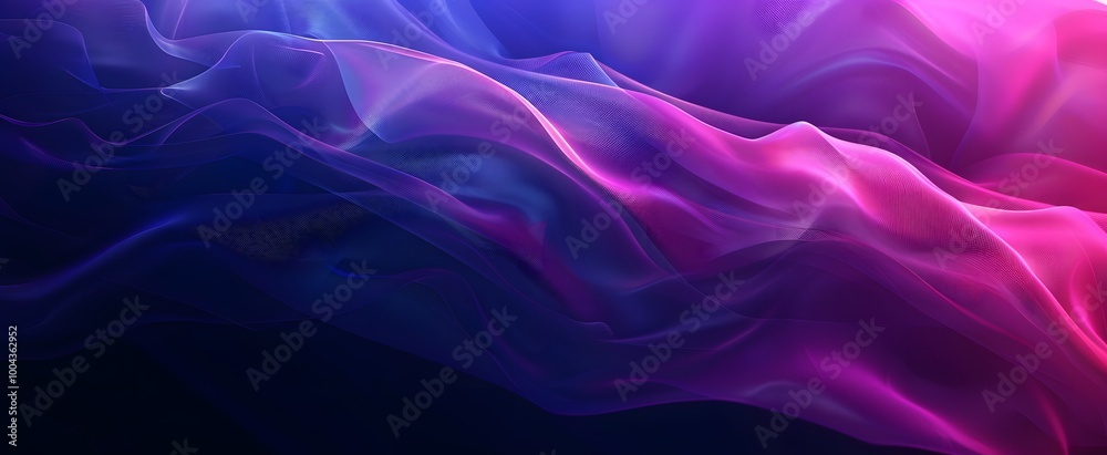 Abstract Purple Blue Gradient Background With Aurora Effect Abstract Purple Blue Gradient Background With Aurora Effect