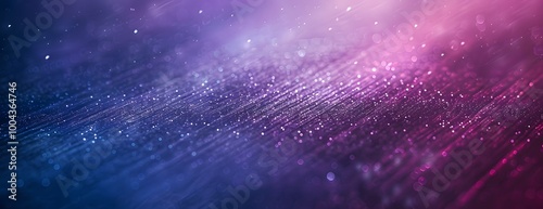 Purple and Blue Gradient Background with Bokeh and Film Grain