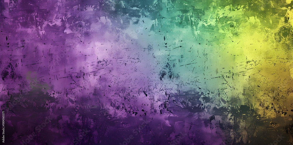 Fototapeta premium Minimalistic Gradient Background Purple Green Yellow