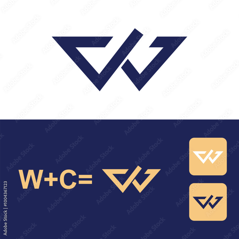 WC logo. W C design. White WC letter. WC, W C letter logo design. Initial letter WC letter logo set WC logo. W C design. White WC letter. WC, W C letter logo design. Initial letter WC letter logo set