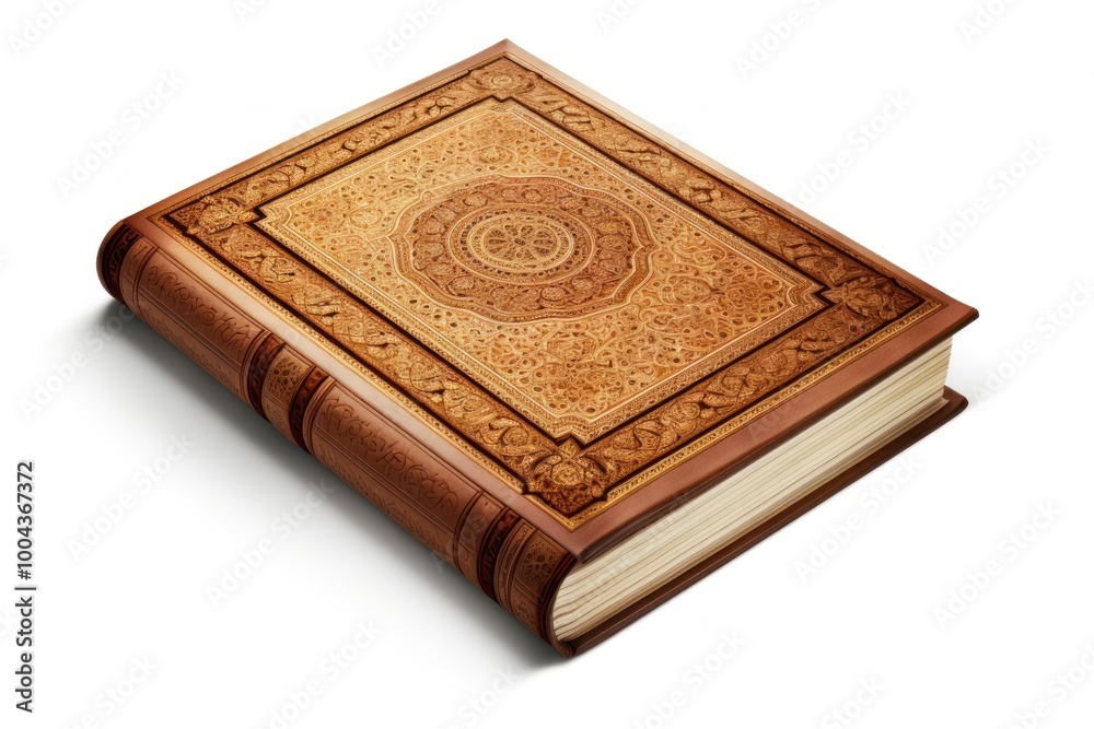 Muslim family quran publication book white background. Muslim family quran publication book white background.