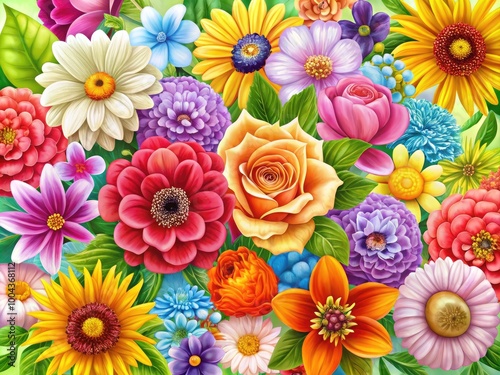 Vibrant Collection of Free Flower Clipart for Creative Projects and Graphic Design Needs Online