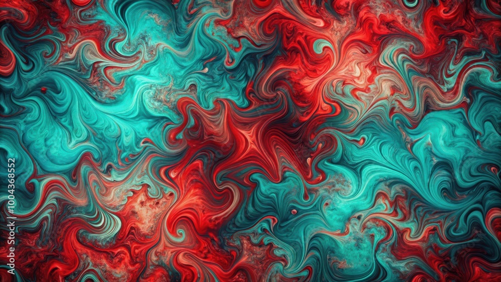 Abstract Red and Teal Texture with Vibrant and Dynamic Patterns Abstract Red and Teal Texture with Vibrant and Dynamic Patterns