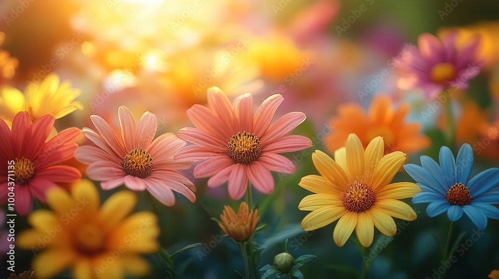vibrant summer flowers basking in the warm sun during the solstice showcasing a kaleidoscope of colors celebrating natures beauty and the joy of the season