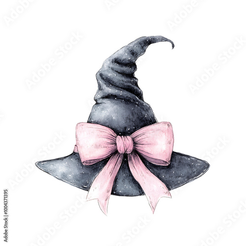 Pastel Witch Hat with Bow
