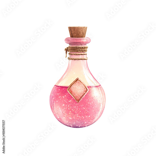 Magic Potion in a Pink Bottle