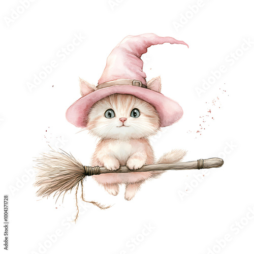 Cute Pink Witch