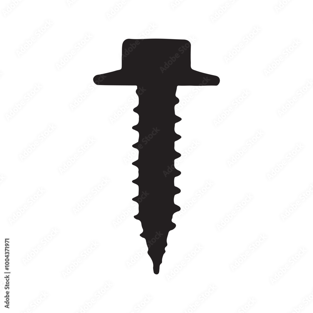 Screw hand drawn illustration icon Screw hand drawn illustration icon