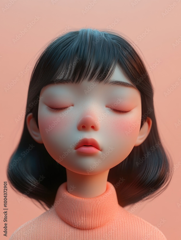 Person with eyes closed Person with eyes closed