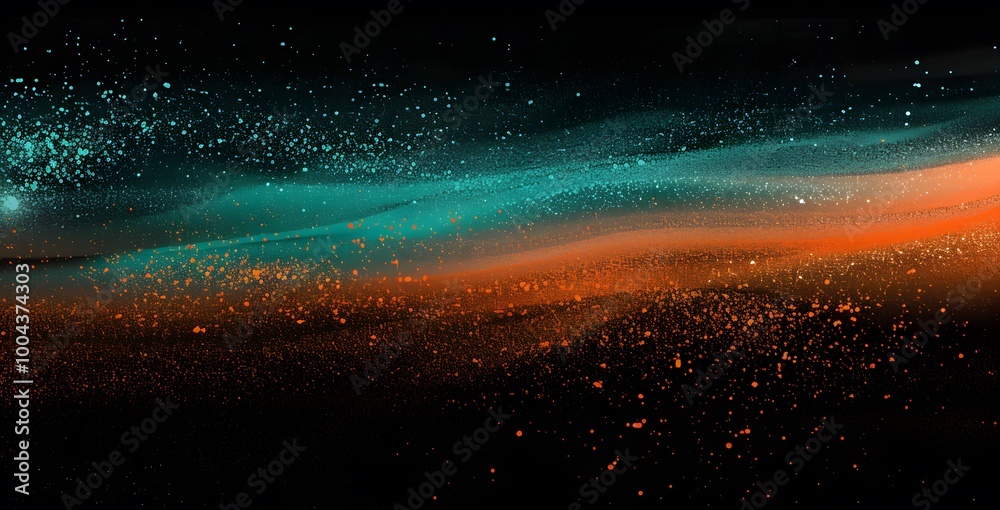 Abstract Gradient with Teal and Orange Abstract Gradient with Teal and Orange
