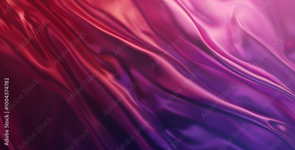 Obraz premium Abstract Red Purple Gradient Silk Fabric Background