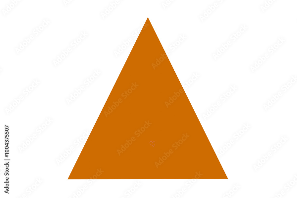 orange triangle isolated on white orange triangle isolated on white