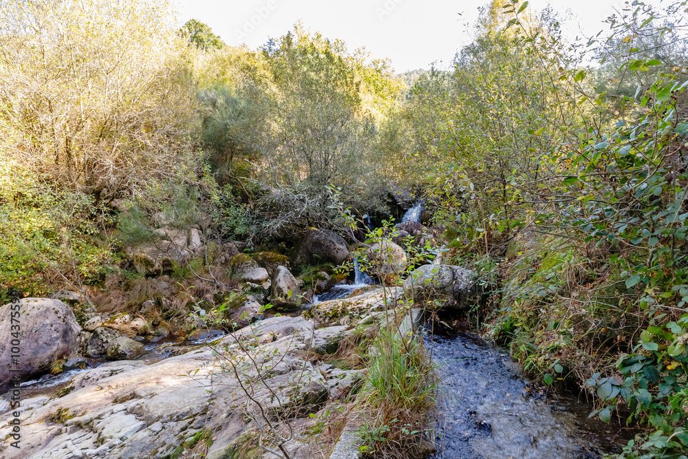 view of the Geres valley near Sistelo, Viana do Castelo, Portugal