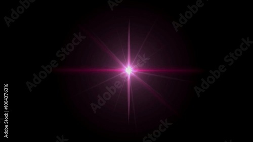 Wallpaper Mural Realistic red light lens flare on black background. Torontodigital.ca