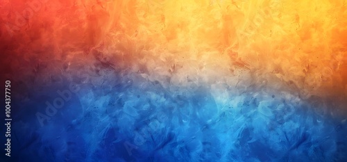 Abstract Orange Blue Grainy Gradient Background