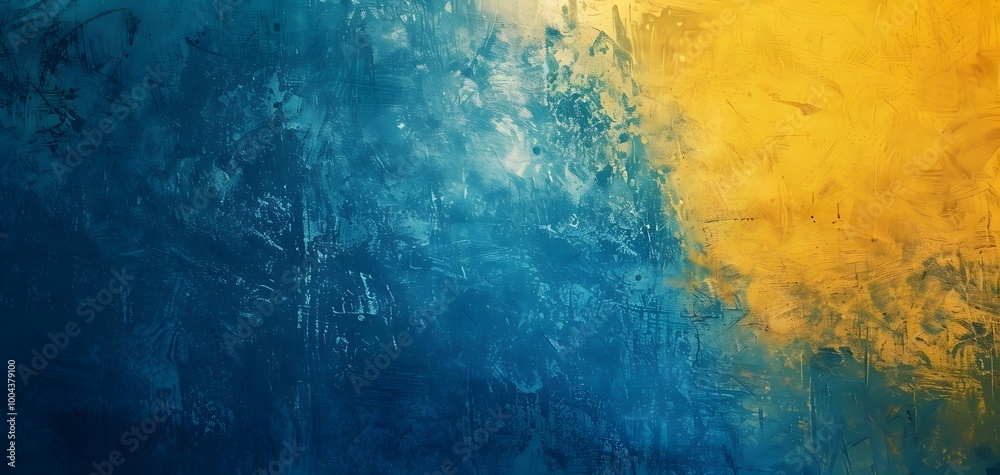 Abstract Blue Yellow Gradient Grainy Background Abstract Blue Yellow Gradient Grainy Background