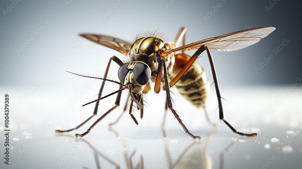 3d rendered photo of a mosquito generative ai 3d rendered photo of a mosquito generative ai