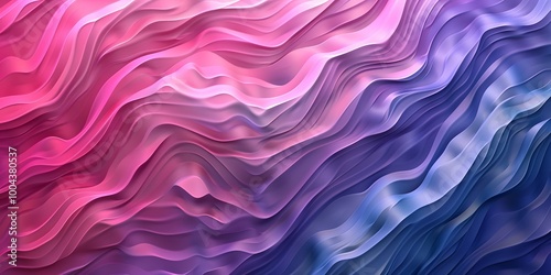 Abstract Gradient Wavy Background Pink Purple Blue