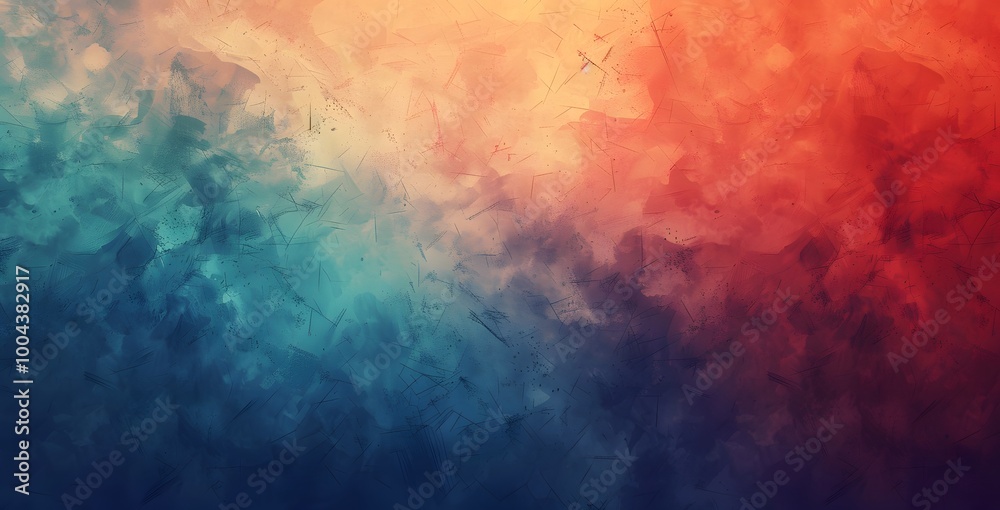 Abstract Gradient Background with Orange, Blue, and Red Colors Abstract Gradient Background with Orange, Blue, and Red Colors