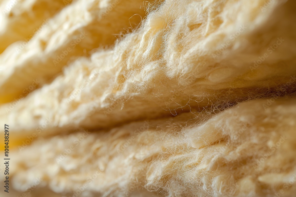 Mineral wool batts ideal for thermal and acoustic insulation in residential construction. Ai generative Mineral wool batts ideal for thermal and acoustic insulation in residential construction. Ai generative