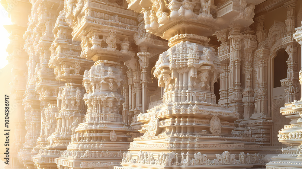 Elaborately carved hindu temple in india. Hindu Temple. Illustration Elaborately carved hindu temple in india. Hindu Temple. Illustration
